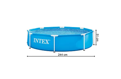 Medencével fémkerettel 1820 l – 244 × 51 cm I28205NP