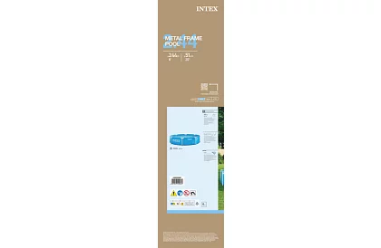 Medencével fémkerettel 1820 l – 244 × 51 cm I28205NP