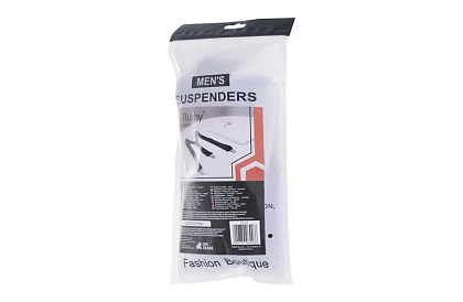 Férfi elasztikus nadrágszíjak – fekete 3,5 cm széles nadrágszíjak