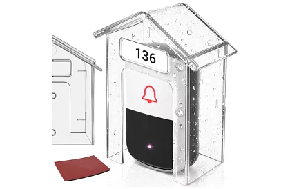 Védőburkolat a ház csengőjére