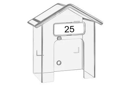 Védőburkolat a ház csengőjére