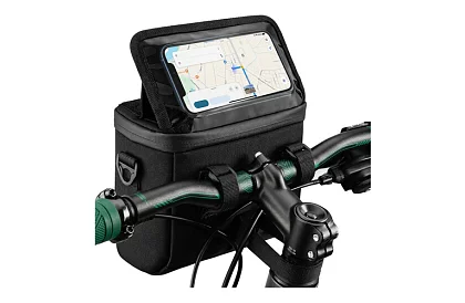 Vízálló kerékpáros kormánytáska telefon tartóval
