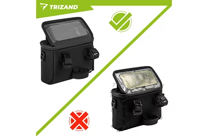 Vízálló kerékpáros kormánytáska telefon tartóval