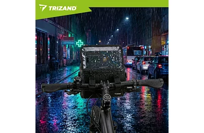 Vízálló kerékpáros kormánytáska telefon tartóval