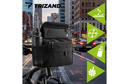 Vízálló kerékpáros kormánytáska telefon tartóval