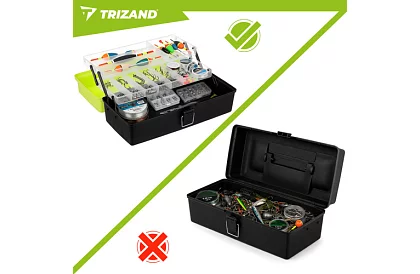 Horgász doboz 33 × 16 × 13 cm – szervező horgászati kellékekhez