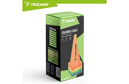 Edző színes kúpok 23 cm – 10 db-os készlet