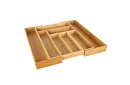 Bambusz fiókos szervező – állítható evőeszköztartó