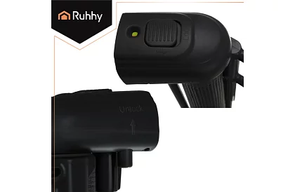 Kihúzható biztonsági redőny ajtóra – szürke - 160 cm