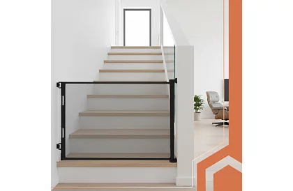 Kihúzható biztonsági redőny ajtóra – szürke - 160 cm