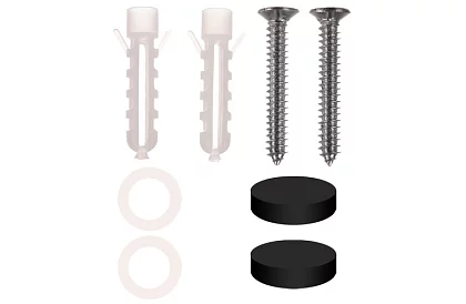 Fürdőszobai polc - fekete - 50 cm