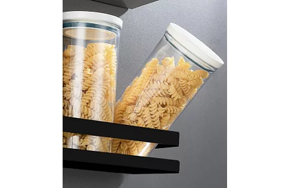 Fürdőszobai polc - fekete - 50 cm