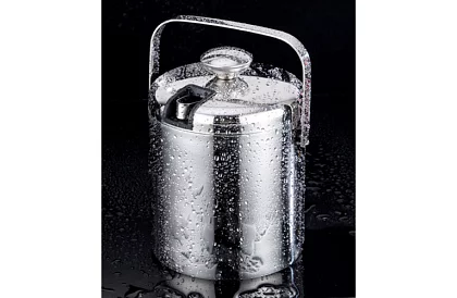 Jégkocka tartó 1,3 liter – vödör fedéllel és csipeszekkel