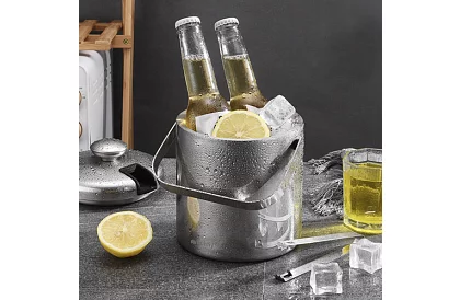 Jégkocka tartó 1,3 liter – vödör fedéllel és csipeszekkel