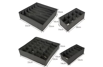 Fiókba való fehérneműszervezők – 4 db-os készlet