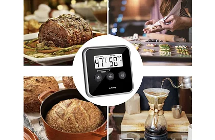 Digitális konyhai hőmérő szondával