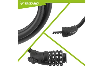 Acél kódzár 120 cm – kerékpárhoz és felszereléshez