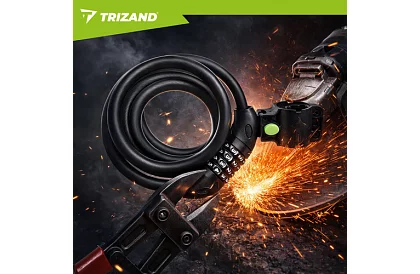 Acél kódzár 120 cm – kerékpárhoz és felszereléshez