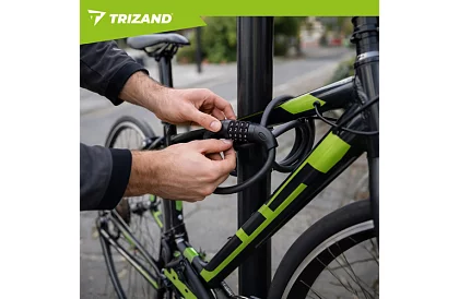 Acél kódzár 120 cm – kerékpárhoz és felszereléshez