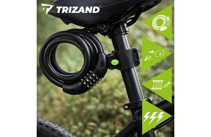 Acél kódzár 120 cm – kerékpárhoz és felszereléshez