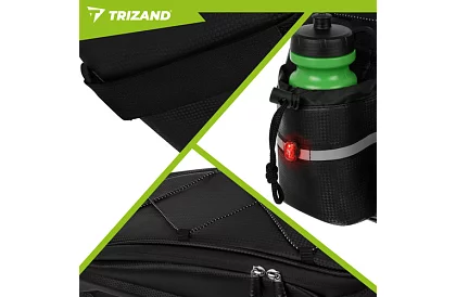 Hátizsák hátsó csomagtartóra 10 l – vízálló kerékpáros táska 39 × 20 × 15 cm