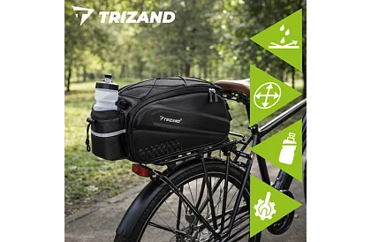 Hátizsák hátsó csomagtartóra 10 l – vízálló kerékpáros táska 39 × 20 × 15 cm