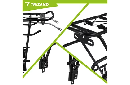 Univerzális hátsó kerékpártartó – alumínium, teherbírás 25 kg