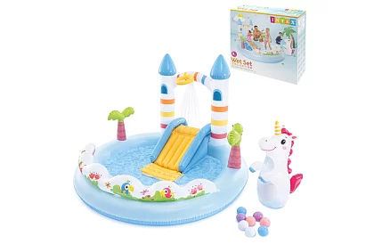 Felfújható vízi játszótér 196x178x127 cm - Vár I56148NP