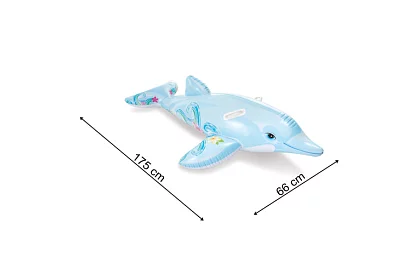 Felfújható matrac gyerekeknek - delfin 175 x 66 cm, 2 fogantyú, I58535NP