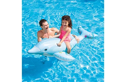Felfújható matrac gyerekeknek - delfin 175 x 66 cm, 2 fogantyú, I58535NP