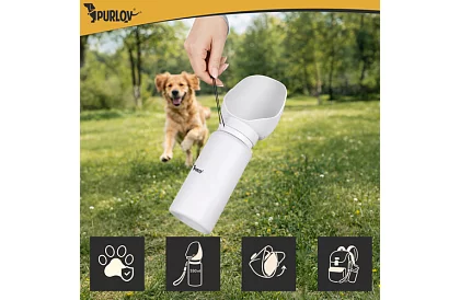 Összecsukható palack tálcával - utazási vízpalack 550 ml