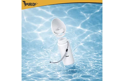 Összecsukható palack tálcával - utazási vízpalack 550 ml