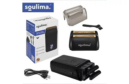 Borotvapáló LED kijelzővel - USB-C, 2 pengével, 2 vágóéle, tok