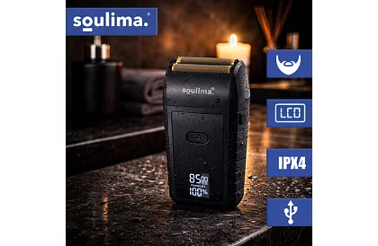 Borotvapáló LED kijelzővel - USB-C, 2 pengével, 2 vágóéle, tok