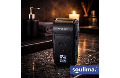 Borotvapáló LED kijelzővel - USB-C, 2 pengével, 2 vágóéle, tok