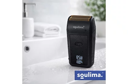 Borotvapáló LED kijelzővel - USB-C, 2 pengével, 2 vágóéle, tok