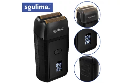 Borotvapáló LED kijelzővel - USB-C, 2 pengével, 2 vágóéle, tok