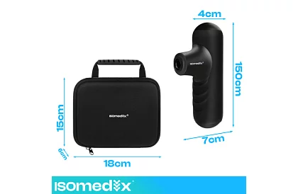 Kompakt masszázspisztoly 5 üzemmód - Újratölthető 2 x 2500 mAh