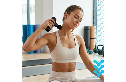 Kompakt masszázspisztoly 5 üzemmód - Újratölthető 2 x 2500 mAh