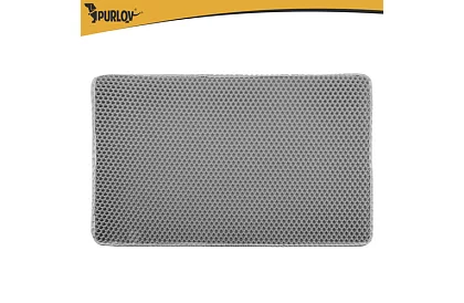 Macska WC elé helyezhető szennytartó szőnyeg 75 x 55 cm - szürke