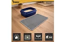 Macska WC elé helyezhető szennytartó szőnyeg 75 x 55 cm - szürke