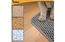 Macska WC elé helyezhető szennytartó szőnyeg 75 x 55 cm - szürke