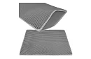 Macska WC elé helyezhető szennytartó szőnyeg 75 x 55 cm - szürke
