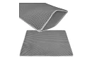 Macska WC elé helyezhető szennytartó szőnyeg 75 x 55 cm - szürke