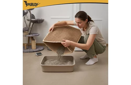 Macska WC aláfólia, amely megakadályozza a szennyeződéseket 75 x 55 cm – bézs