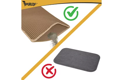 Macska WC aláfólia, amely megakadályozza a szennyeződéseket 75 x 55 cm – bézs