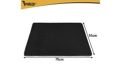 Macska WC aláfólia, amely megakadályozza a szennyeződéseket 75 x 55 cm - fekete