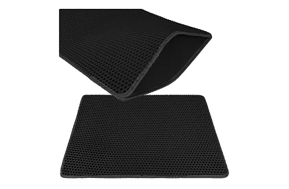 Macska WC aláfólia, amely megakadályozza a szennyeződéseket 75 x 55 cm - fekete