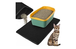 Macska WC aláfólia, amely megakadályozza a szennyeződéseket 75 x 55 cm - fekete