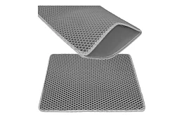 Macska WC elé helyezhető szennytartó szőnyeg 60 x 45 cm – szürke